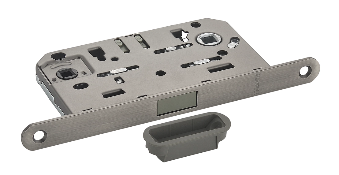 Защелка межкомнатная M1895 GR с ответной планкой, магнитнаясантехническая, цвет графит фото купить в Тюмени