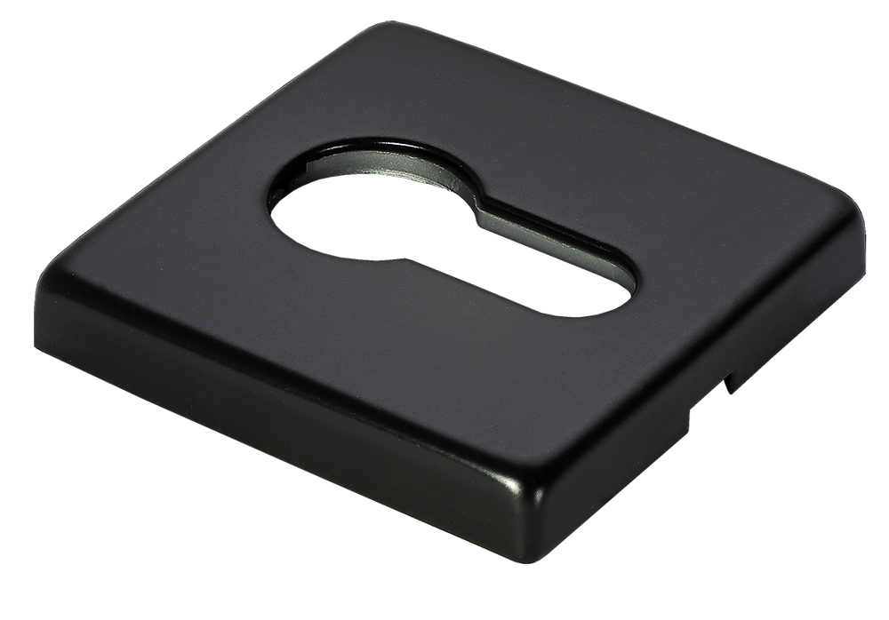 Накладка под евроцилиндр LUX-KH-S5 NERO-ST, цвет - черный soft-touch фото купить Тюмень