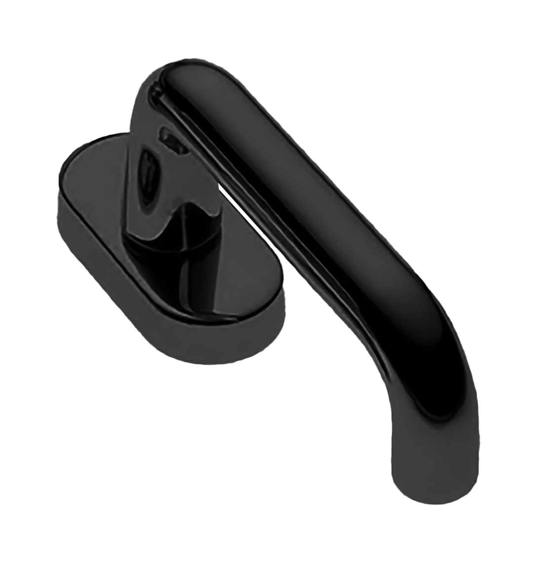 Ручка оконная IRIS W1 NERO, цвет - черный фото купить Тюмень