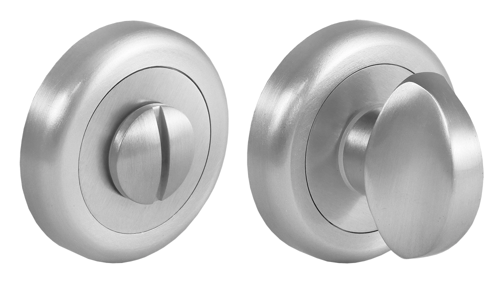 Завертка сантехническая LUX-WC-R4 CSA на круглой розетке, цвет  - матовый хром фото 2 Завертка сантехническая LUX-WC-R4 CSA на круглой розетке, цвет  - матовый хром фото купить в Тюмени