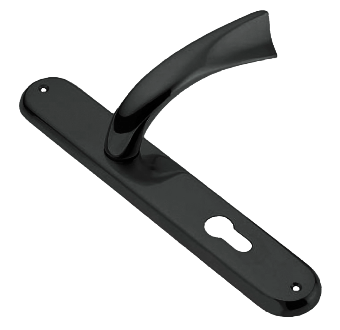 Ручка дверная на планке TENDER PL NIN, цвет черный никель, латунь фото купить в Тюмени