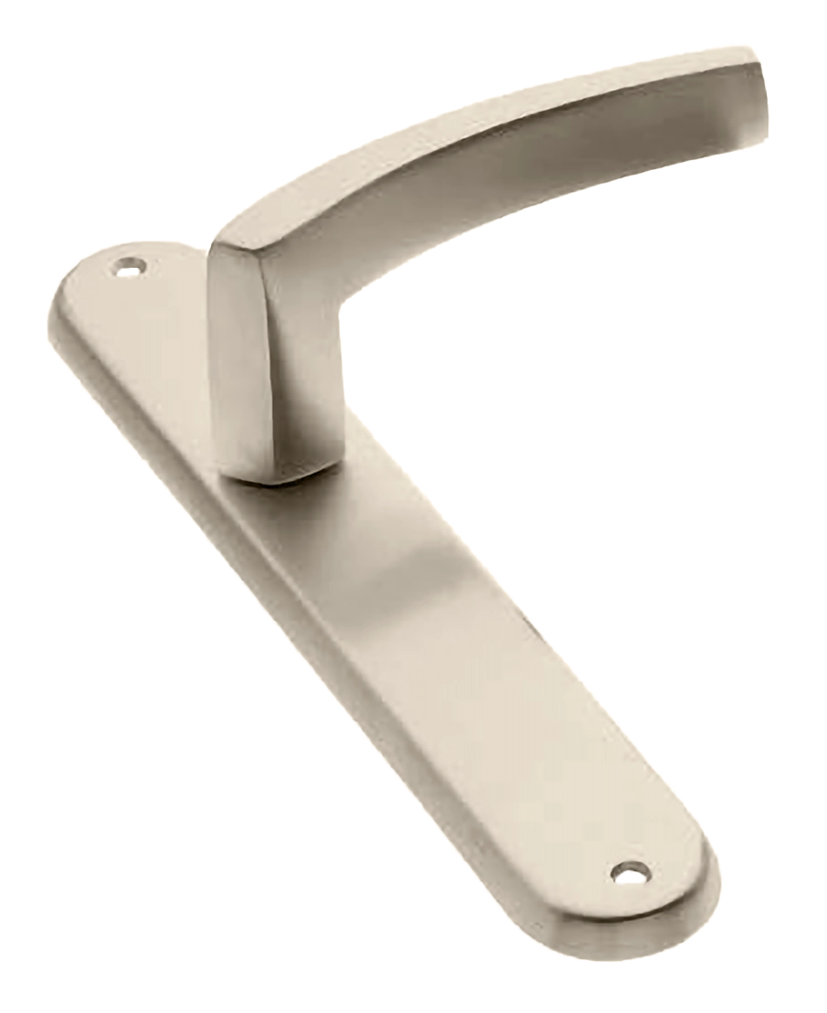 Ручка дверная на планке WIND PL NIS, цвет матовый никель, латунь фото купить в Тюмени