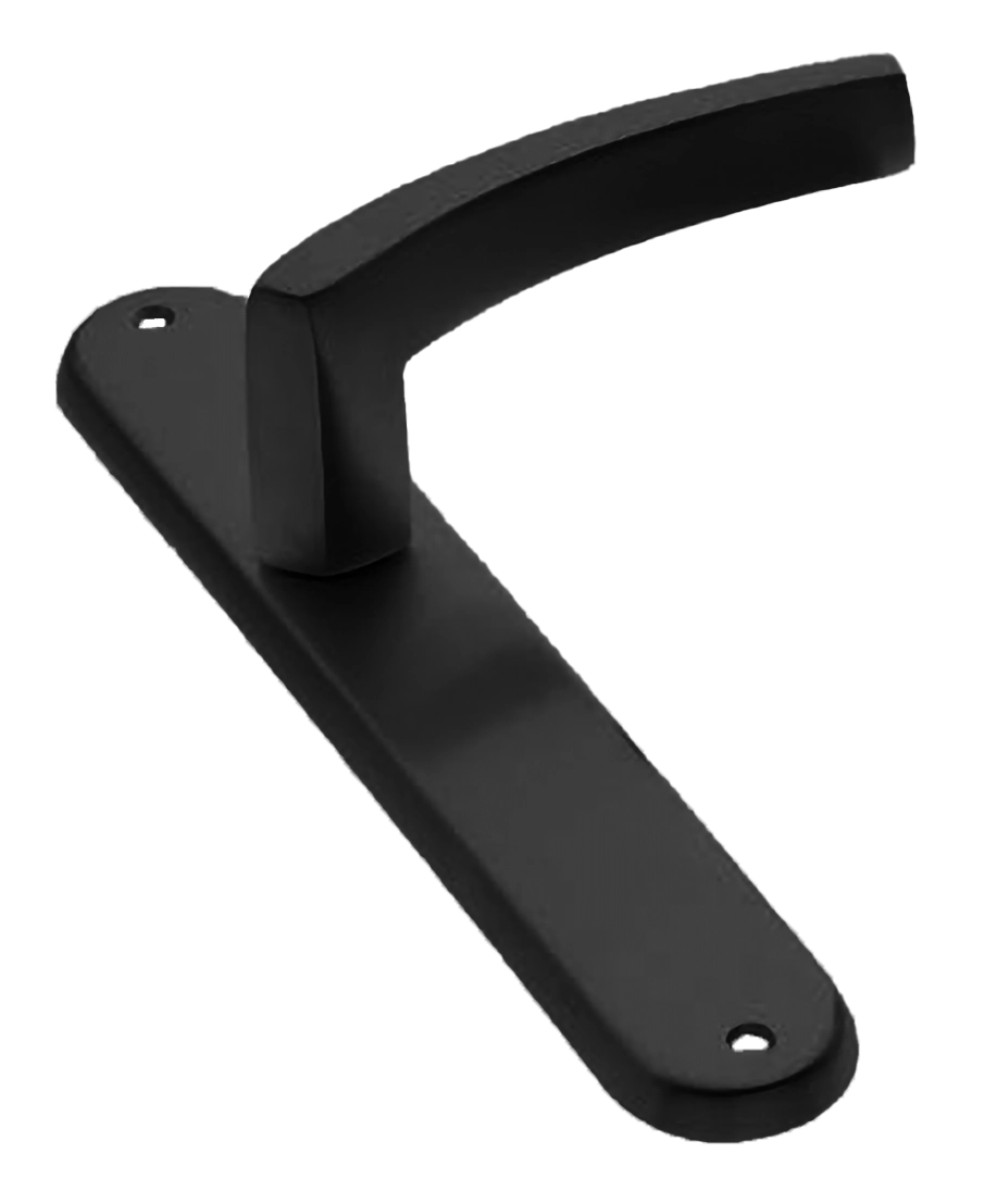 Ручка дверная на планке WIND PL NERO, цвет черный, латунь фото купить в Тюмени