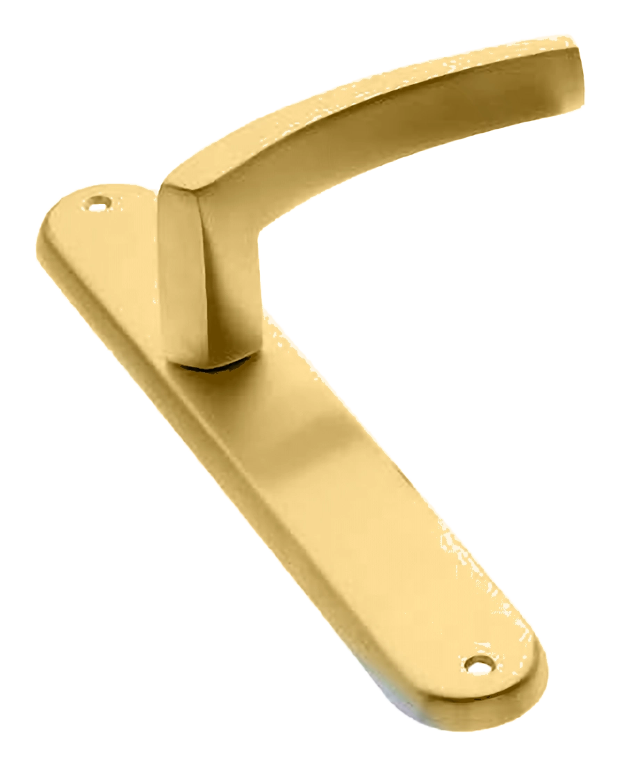 Ручка дверная на планке WIND PL OSA, цвет матовое золото, латунь фото купить в Тюмени