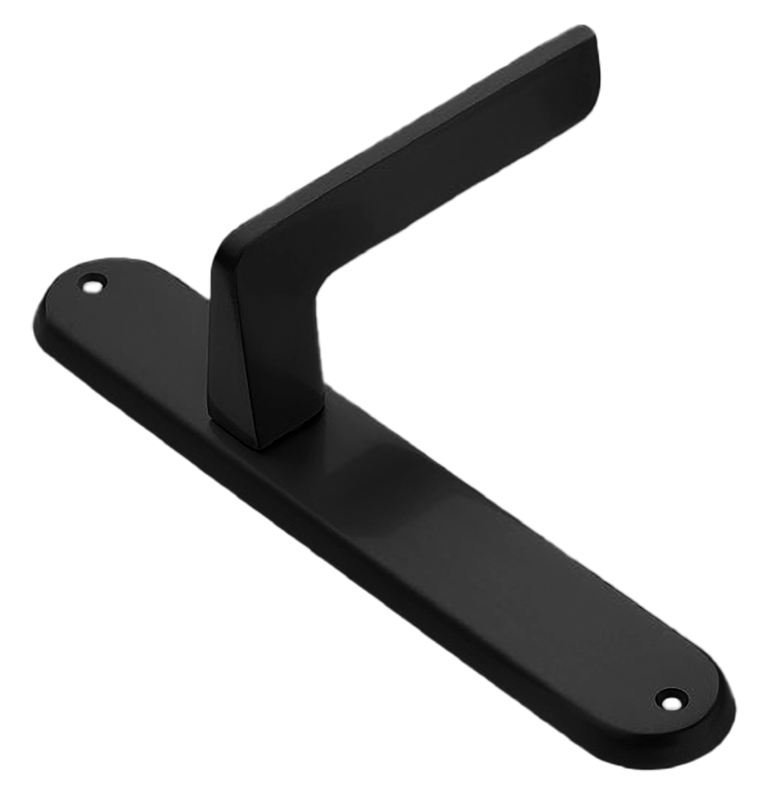 Ручка дверная на планке ROCK PL NERO, цвет черный, латунь фото купить в Тюмени