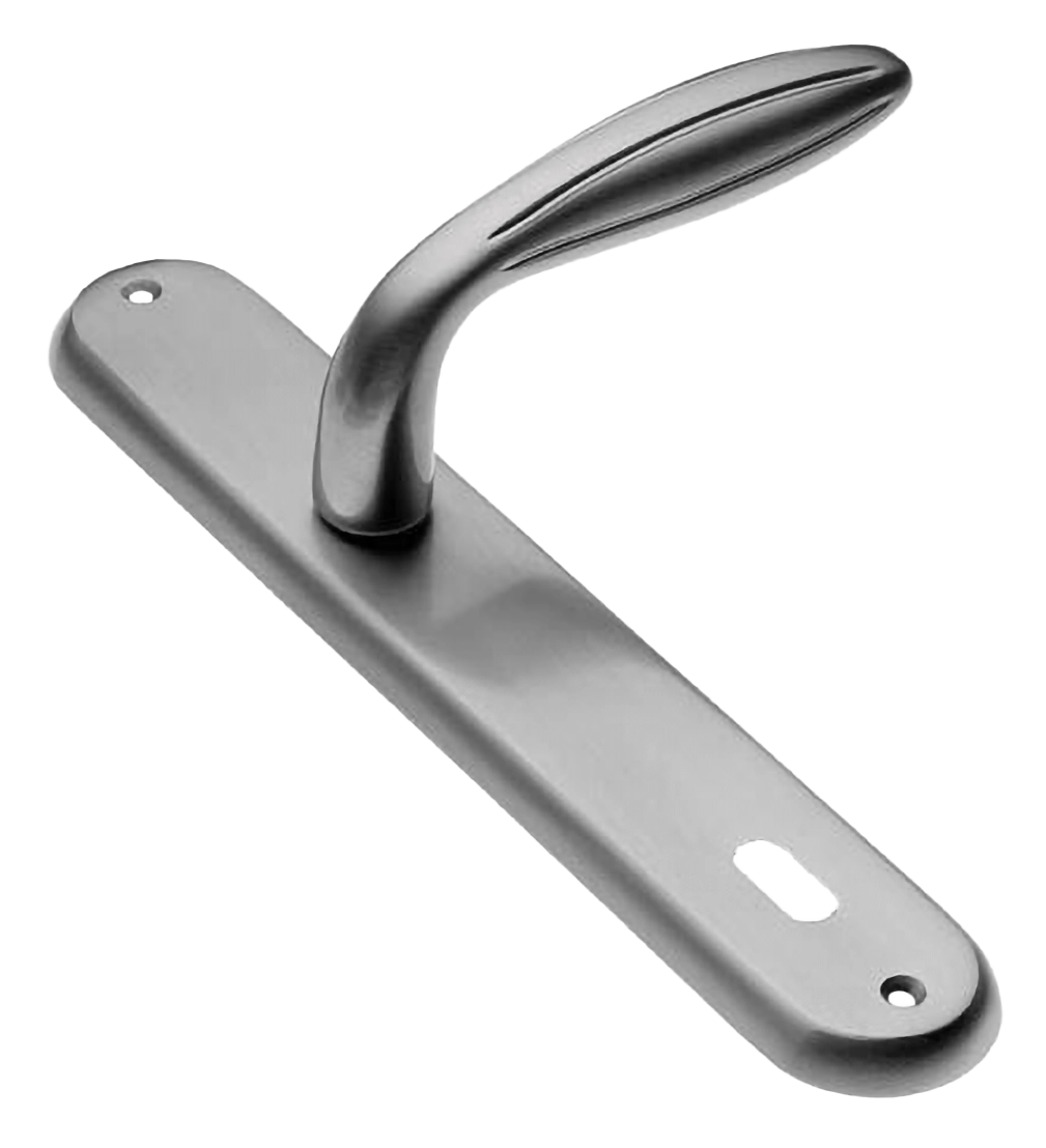 Ручка дверная на планке BUD PL CSA, цвет матовый хром, латунь фото купить в Тюмени