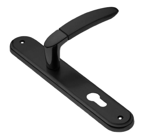 Ручка дверная на планке SAIL PL NERO, цвет черный, латунь фото купить в Тюмени