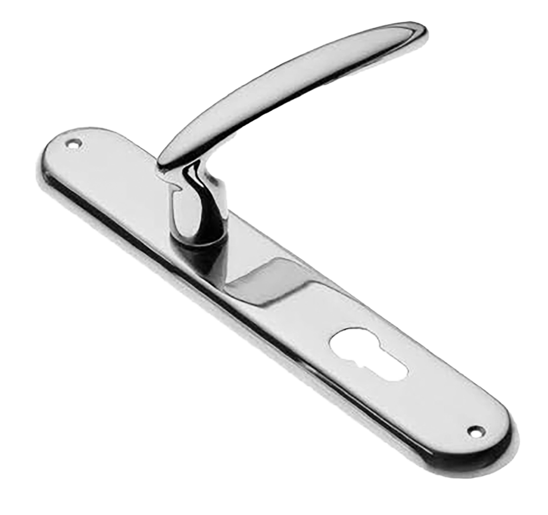 Ручка дверная на планке FLAMINGO PL CRO, цвет хром, латунь фото купить в Тюмени