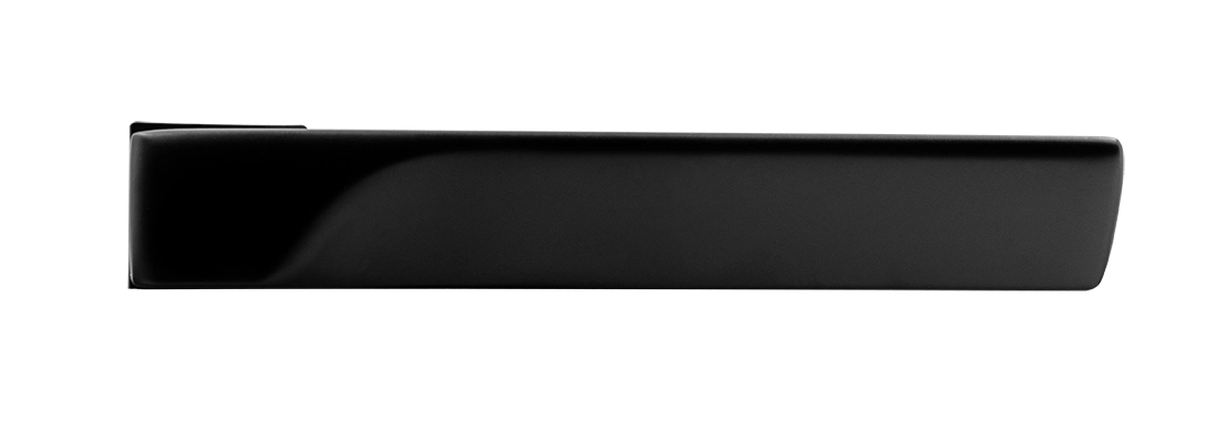 Ручка дверная FIORD-SM NERO-ST, с невидимой квадратной розеткой, цвет черный soft-touch, ЦАМ фото купить в Тюмени