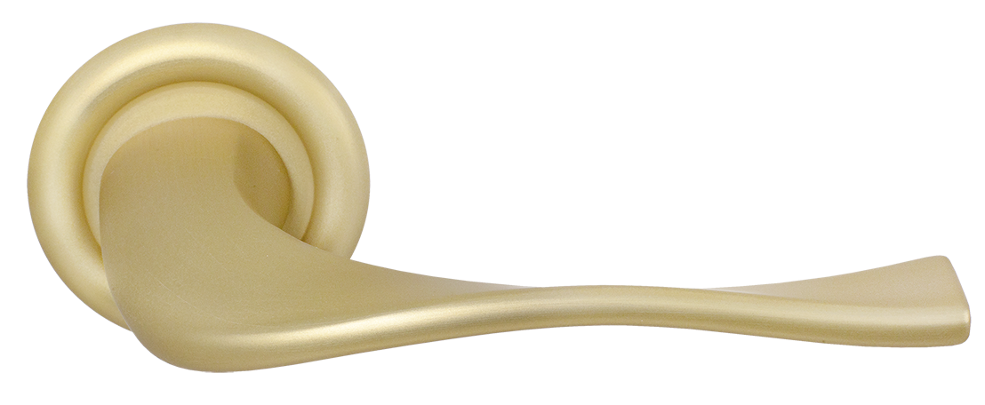 Ручка дверная SKYSCRAPER R7 AH на круглой розетке, цвет Осенний мёд/Autumn Honey фото купить Тюмень