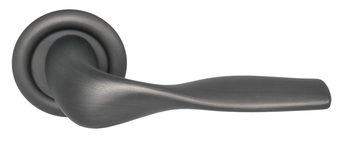 Ручка дверная LVB R7 SST на круглой розетке, цвет Летняя гроза/Summer Storm фото купить Тюмень