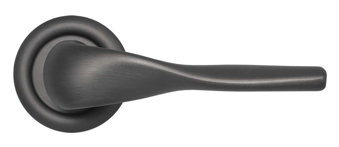 Ручка дверная LVB R7 SST на круглой розетке, цвет Летняя гроза/Summer Storm фото купить в Тюмени