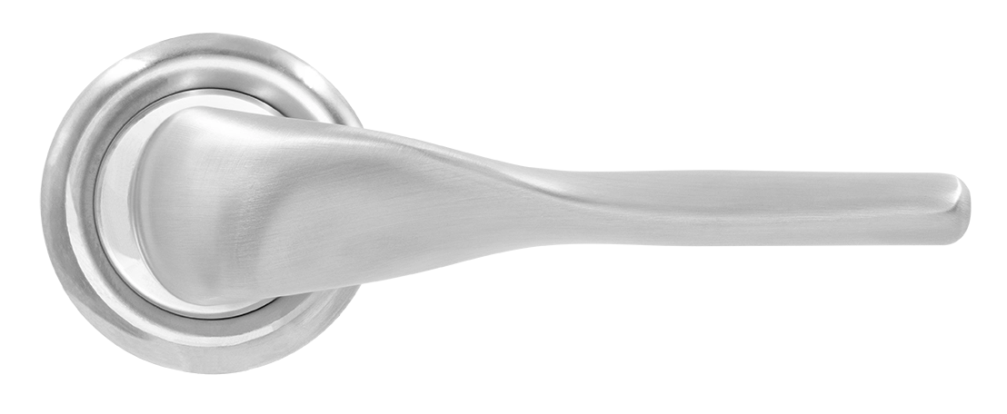 Ручка дверная LVB R7 WF на круглой розетке, цвет Зимняя стужа/Winter Frost фото купить в Тюмени