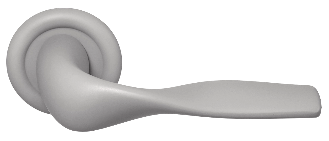 Ручка дверная LVB R7 SMI на круглой розетке, цвет Весенняя дымка/Spring Mist фото купить Тюмень