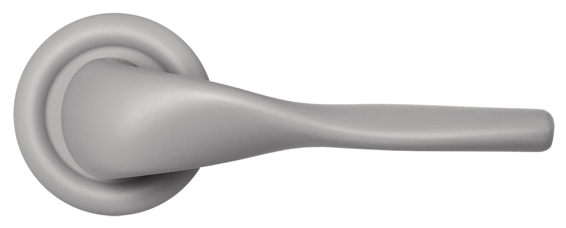 Ручка дверная LVB R7 SMI на круглой розетке, цвет Весенняя дымка/Spring Mist фото купить в Тюмени