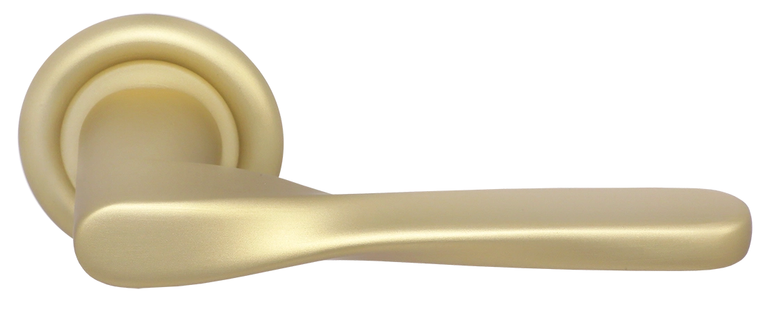 Ручка дверная THE OLYMPICS R7 AH на круглой розетке, цвет Осенний мёд/Autumn Honey фото купить Тюмень