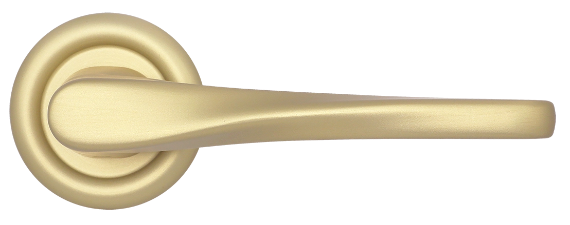 Ручка дверная THE OLYMPICS R7 AH на круглой розетке, цвет Осенний мёд/Autumn Honey фото купить в Тюмени