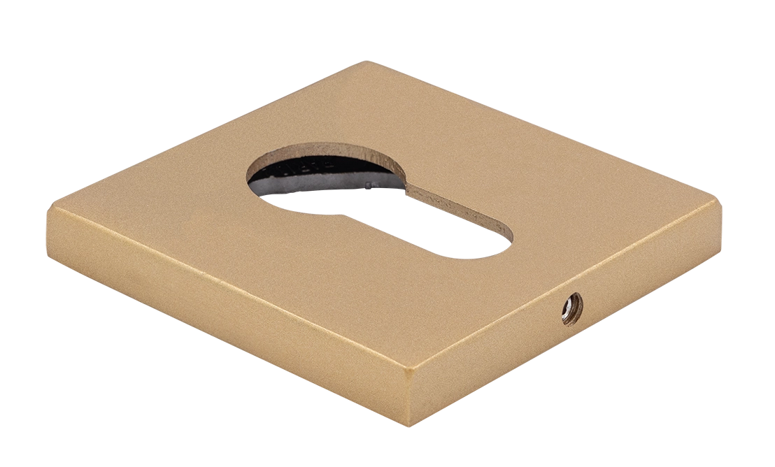 Накладка на замок MH-KH-S6 FTG под евроцилиндр, цвет матовое итальянское золото фото купить Тюмень