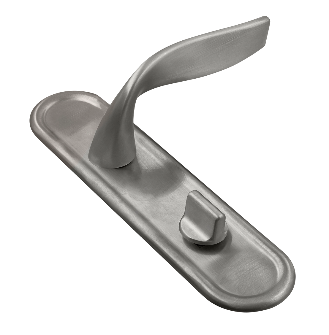 Ручка дверная SKYSCRAPER PLR WC WF на планке под сантехническую завертку, цвет Зимняя стужа/Winter Frost фото купить Тюмень