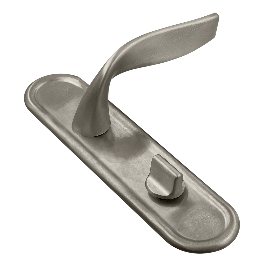 Ручка дверная SKYSCRAPER PLR WC SMI на планке под сантехническую завертку, цвет Весенняя дымка/Spring Mist фото купить Тюмень