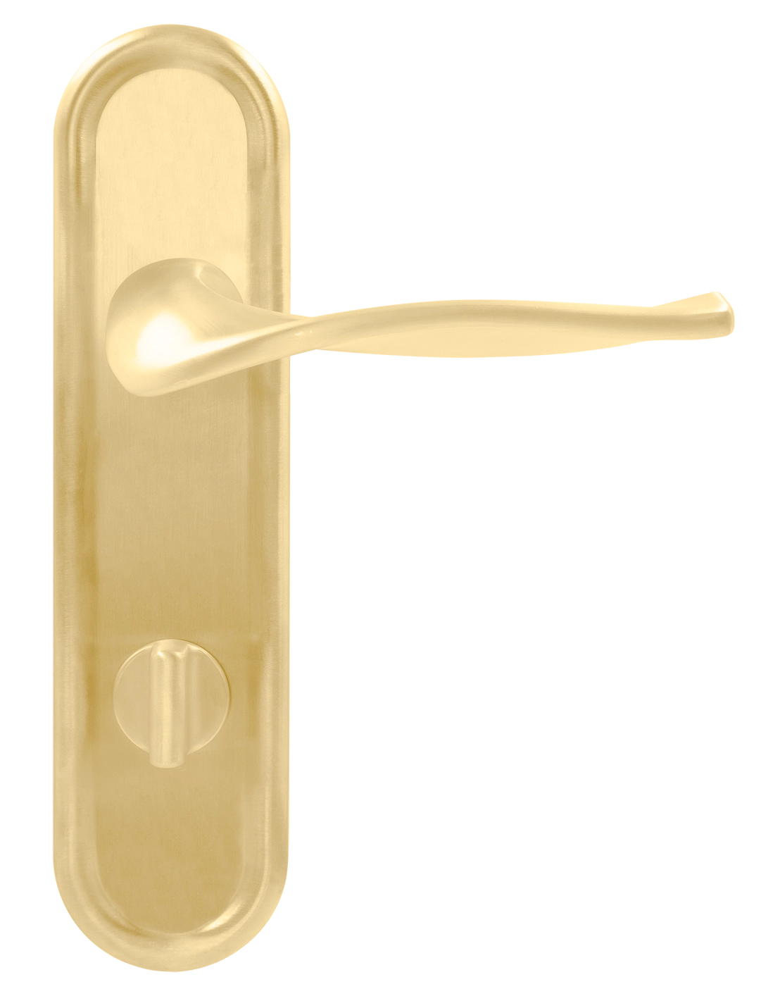 Ручка дверная SKYSCRAPER PLR WC AH на планке под сантехническую завертку, цвет Осенний мёд/Autumn Honey фото купить в Тюмени