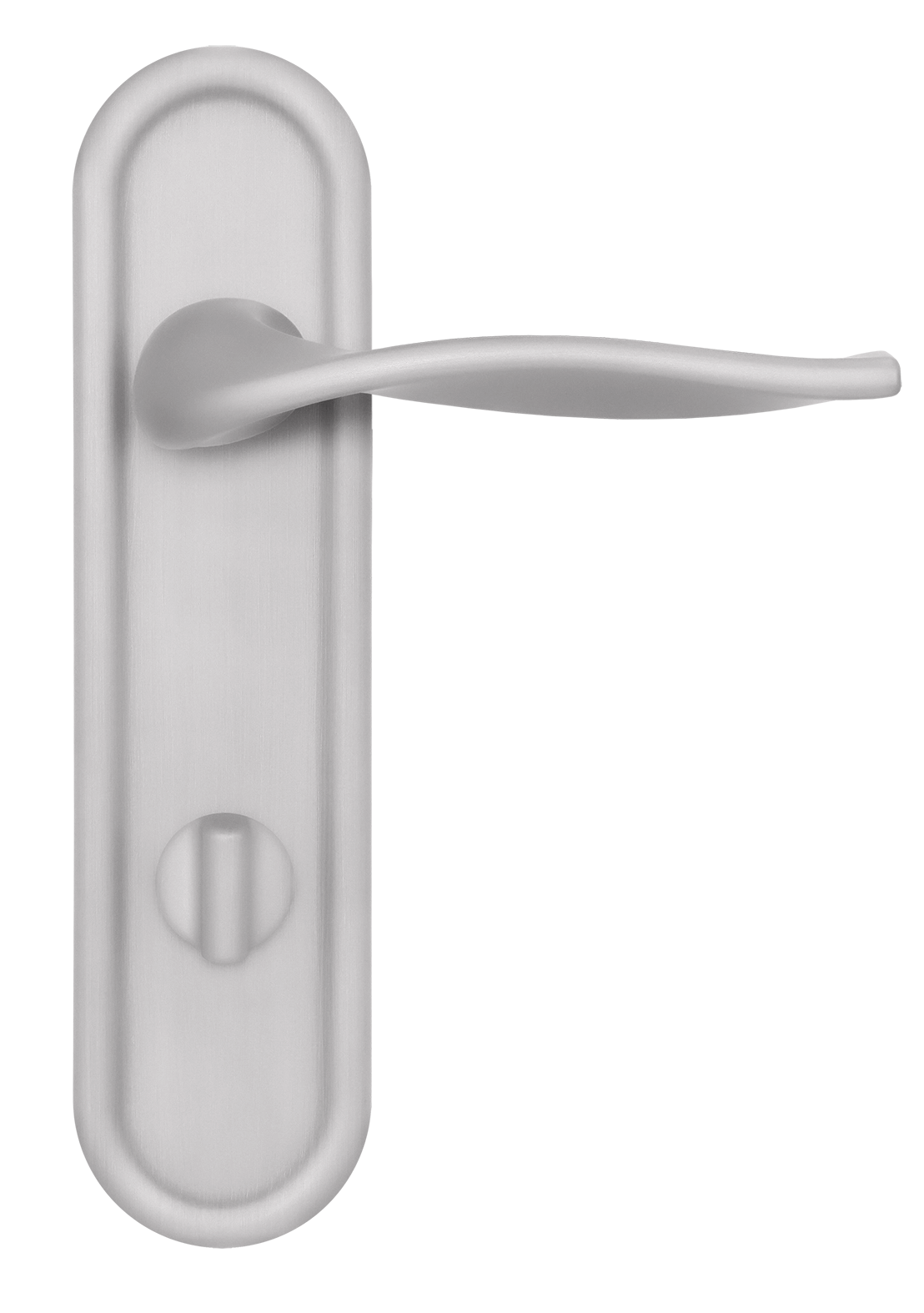Ручка дверная SKYSCRAPER PLR WC SSW на планке под сантехническую завертку, цвет Стокгольмский снегопад/Stockholm Snowfall фото купить в Тюмени