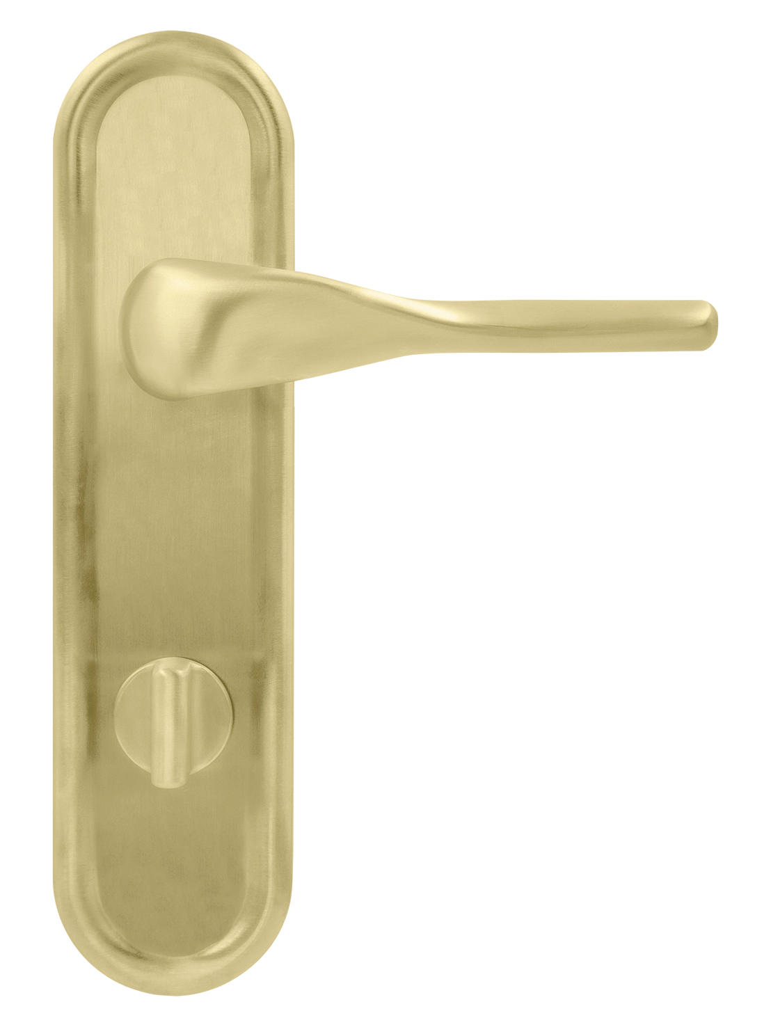 Ручка дверная LVB PLR WC AH на планке под сантехническую завертку, цвет Осенний мёд/Autumn Honey фото купить в Тюмени