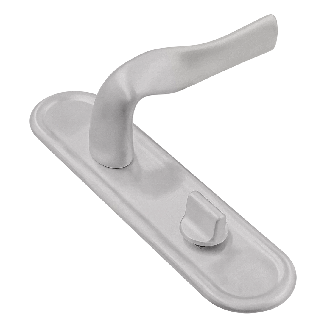 Ручка дверная LVB PLR WC SSW на планке под сантехническую завертку, цвет Стокгольмский снегопад/Stockholm Snowfall фото купить Тюмень