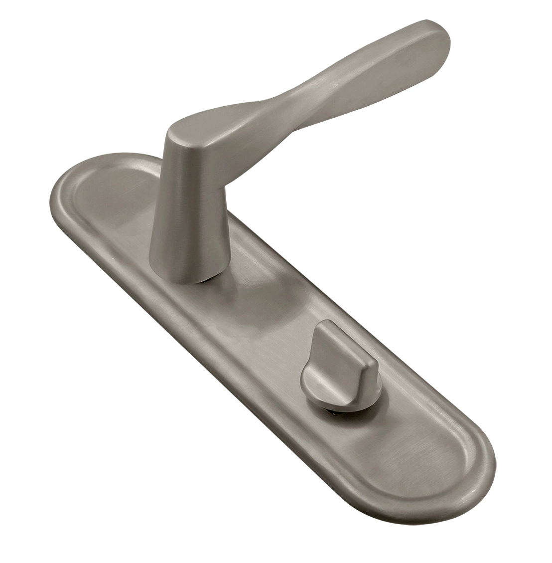 Ручка дверная THE OLYMPICS PLR WC SMI на планке под сантехническую завертку, цвет Весенняя дымка/Spring Mist фото купить Тюмень