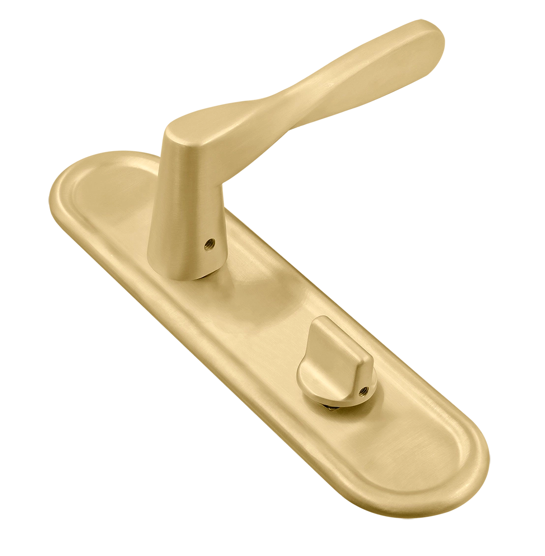 Ручка дверная THE OLYMPICS PLR WC AH на планке под сантехническую завертку, цвет Осенний мёд/Autumn Honey фото купить Тюмень