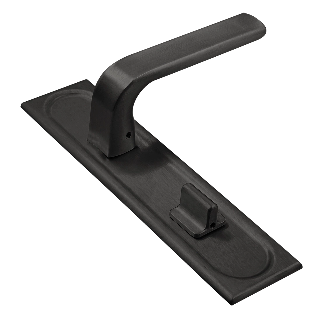 Ручка дверная THE BUS STATION PLS WC SST на планке под сантехническую завертку, цвет Летняя гроза/Summer Storm фото купить Тюмень