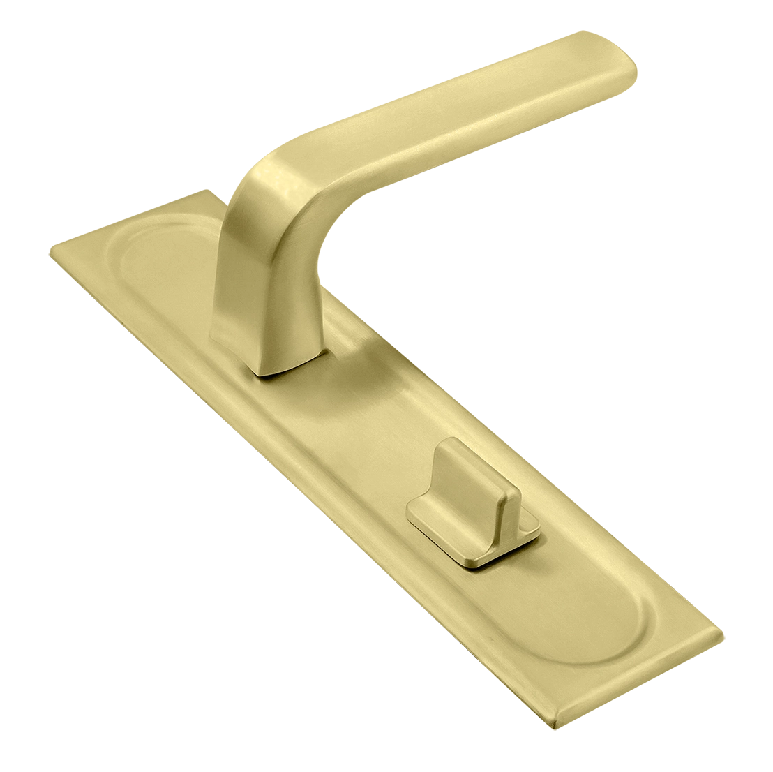 Ручка дверная THE BUS STATION PLS WC AH на планке под сантехническую завертку, цвет Осенний мёд/Autumn Honey фото купить Тюмень