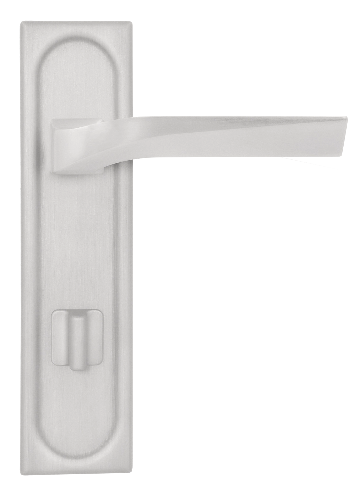 Ручка дверная WD CONCERT HALL PLS WC SSW на планке под сантехническую завертку, цвет Стокгольмский снегопад/Stockholm Snowfall фото купить в Тюмени