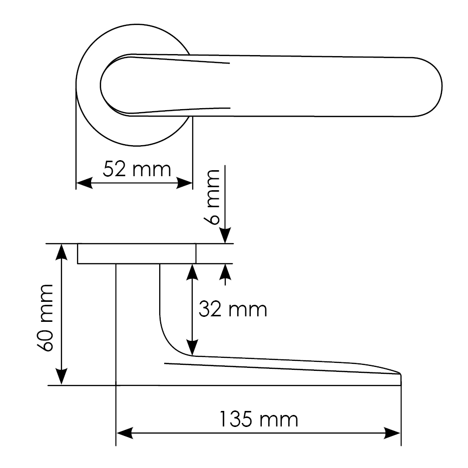 Комплект дверных ручек MH-59-R6 BL + завертка сантехническая MH-WC-R6 BL + защёлка бесшумная M1895 BL + петли врезные универсальные MSN 100X70X2.5-4BB BL (2шт), цвет черный фото купить в Тюмени