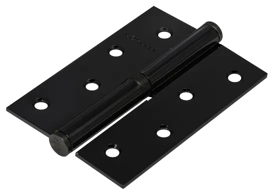Петля карточная разъемная MSND 100X70X2.5 BL L с подшипником стальная левая, врезная цвет черный фото купить Тюмень