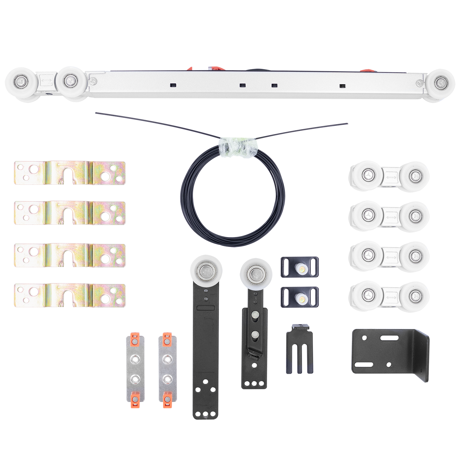 SET-TS 3+1, комплект системы TS для раздвижных дверей на 4 полотна (3 подвижных и 1 стационарное) фото купить Тюмень