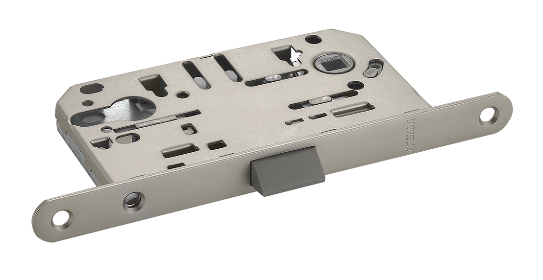 Защелка межкомнатная 1885P MSN под цилиндр бесшумная, цвет мат. сатинированный никель фото 1 Защелка межкомнатная 1885P MSN под цилиндр бесшумная, цвет мат. сатинированный никель фото купить Тюмень