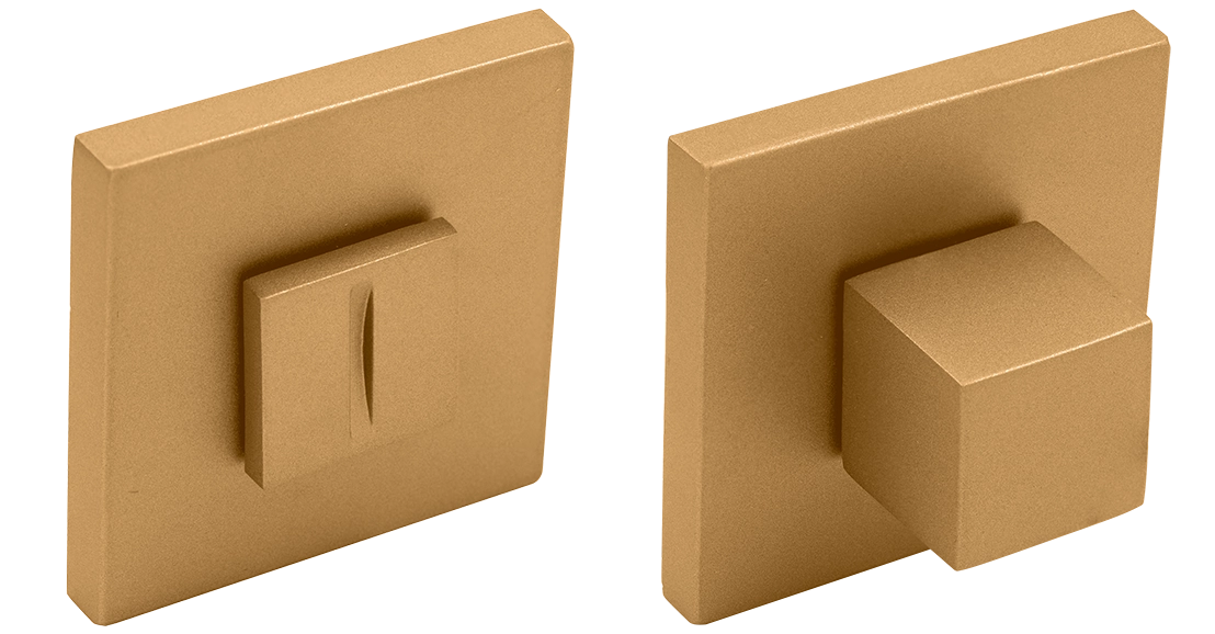 Завертка сантехническая MH-WC-S6 FTG на квадратной розетке 6мм цвет матовое итальянское золото фото купить Тюмень