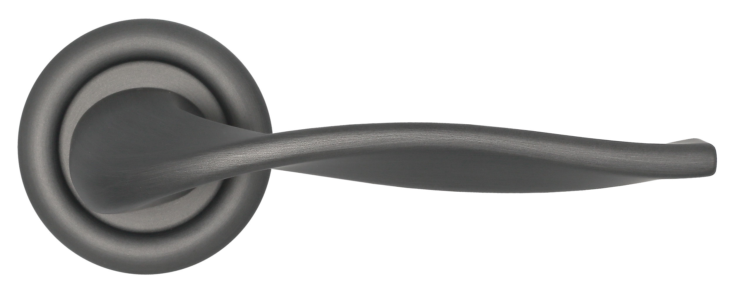 Ручка дверная SKYSCRAPER R7 SST на круглой розетке, цвет Летняя гроза/Summer Storm фото купить в Тюмени