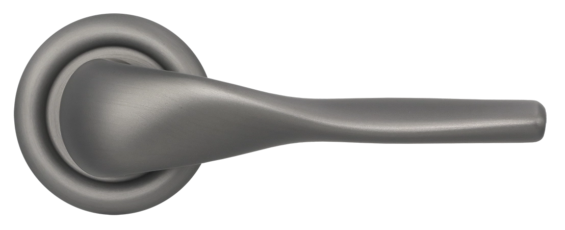 Ручка дверная LVB R7 WF на круглой розетке, цвет Зимняя стужа/Winter Frost фото купить в Тюмени