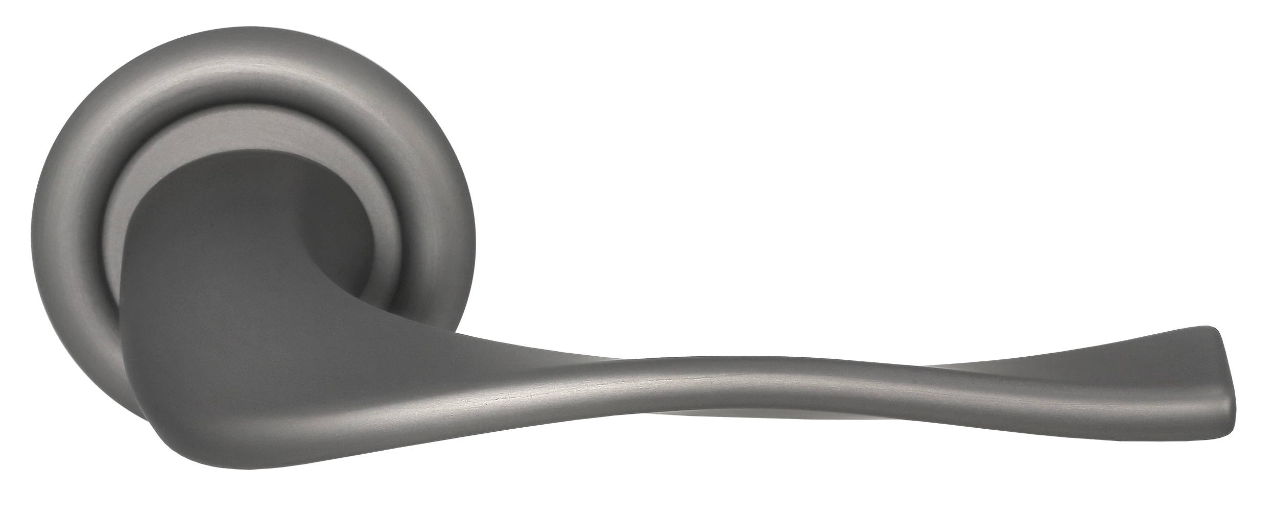 Ручка дверная SKYSCRAPER R7 WF на круглой розетке, цвет Зимняя стужа/Winter Frost фото купить Тюмень