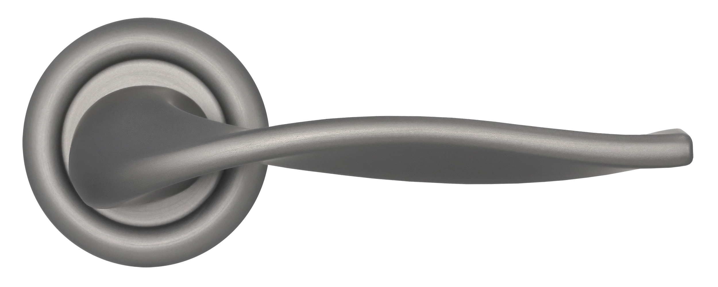 Ручка дверная SKYSCRAPER R7 WF на круглой розетке, цвет Зимняя стужа/Winter Frost фото купить в Тюмени