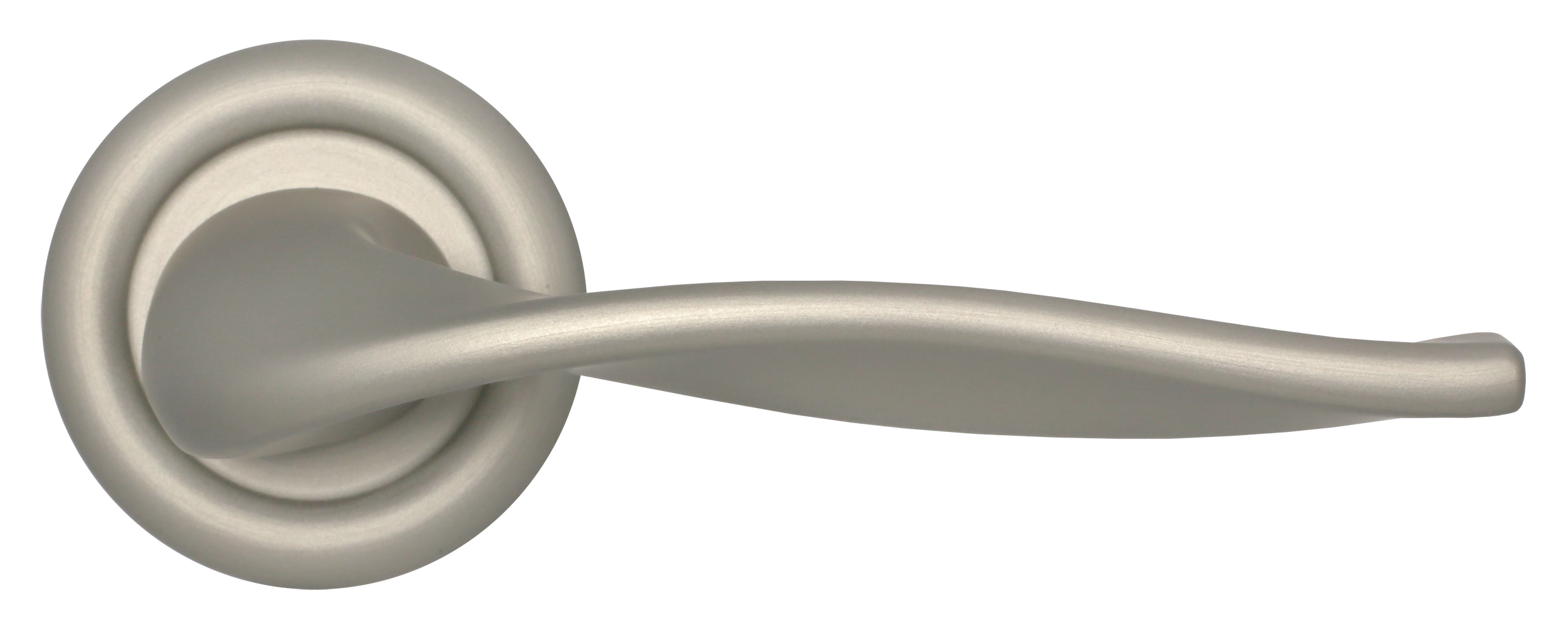 Ручка дверная SKYSCRAPER R7 SMI на круглой розетке, цвет Весенняя дымка/Spring Mist фото купить в Тюмени