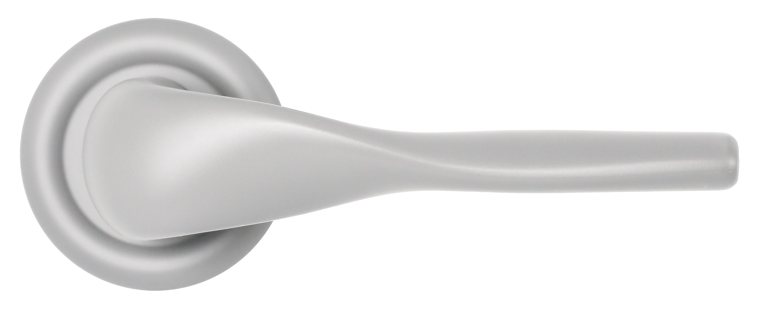 Ручка дверная LVB R7 SSW на круглой розетке, цвет Стокгольмский снегопад/Stockholm Snowfall фото купить в Тюмени
