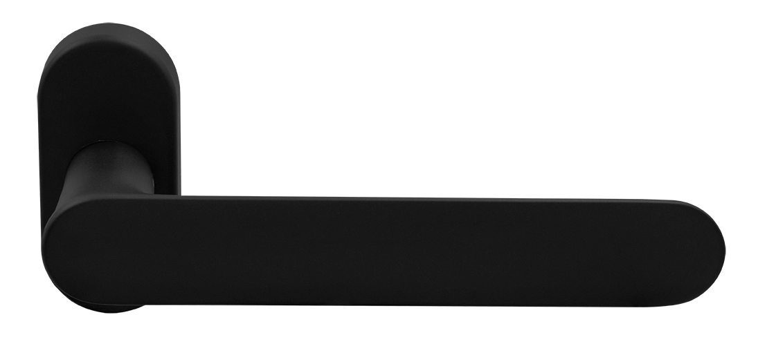Ручка оконная LE BOAT W1 NERO-ST на прямоугольной розетке, цвет черный soft-touch, латунь фото morelli Тюмень