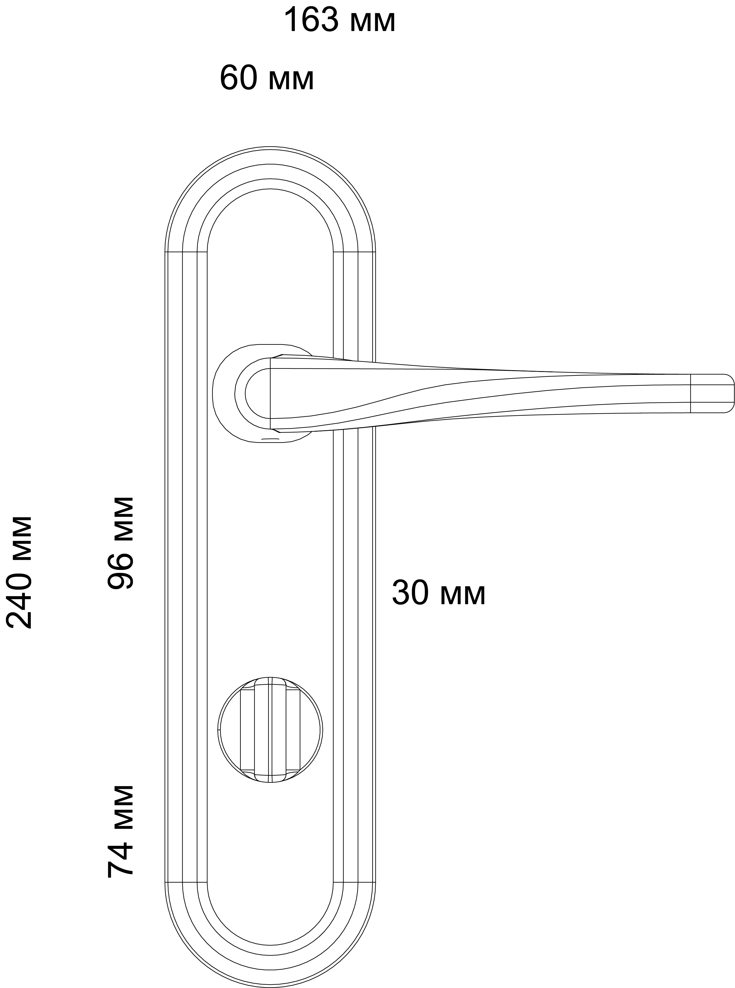 Ручка дверная THE OLYMPICS PLR WF на планке, цвет Зимняя стужа/Winter Frost фото фурнитура Тюмень