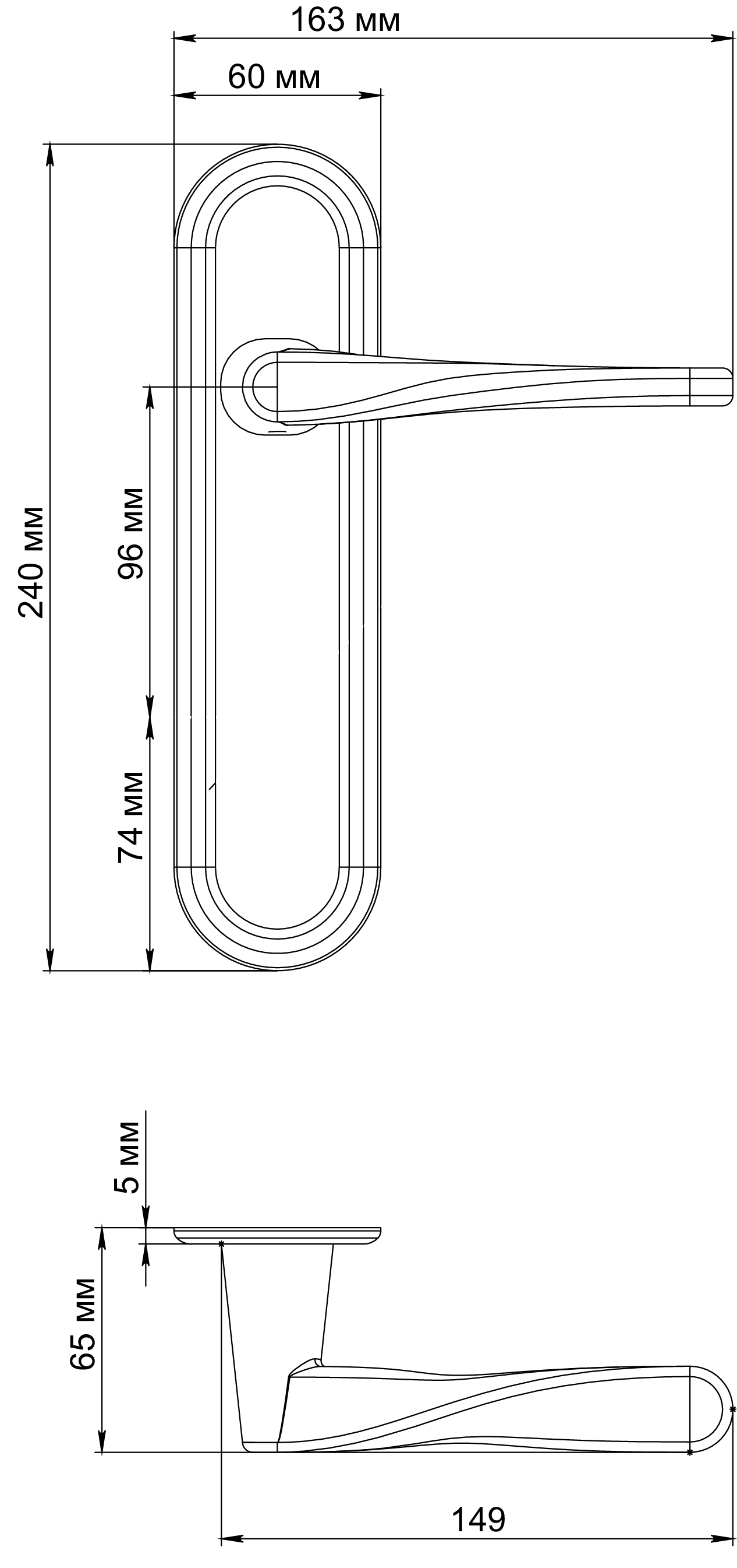 Ручка дверная THE OLYMPICS PLR AH на планке, цвет Осенний мёд/Autumn Honey фото фурнитура Тюмень