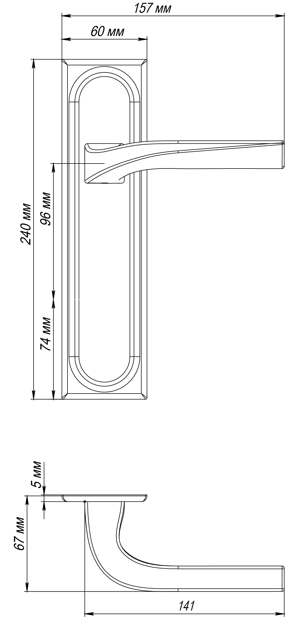 Ручка дверная WD CONCERT HALL PLS AH на планке, цвет Осенний мёд/Autumn Honey фото фурнитура Тюмень