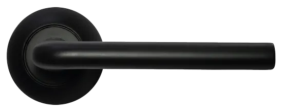 КОЛОННА, ручка дверная MH-03 BL, цвет - черный фото купить в Тюмени