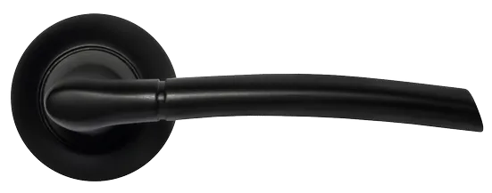 ПИЗА, ручка дверная MH-06 BL, цвет - черный фото купить в Тюмени